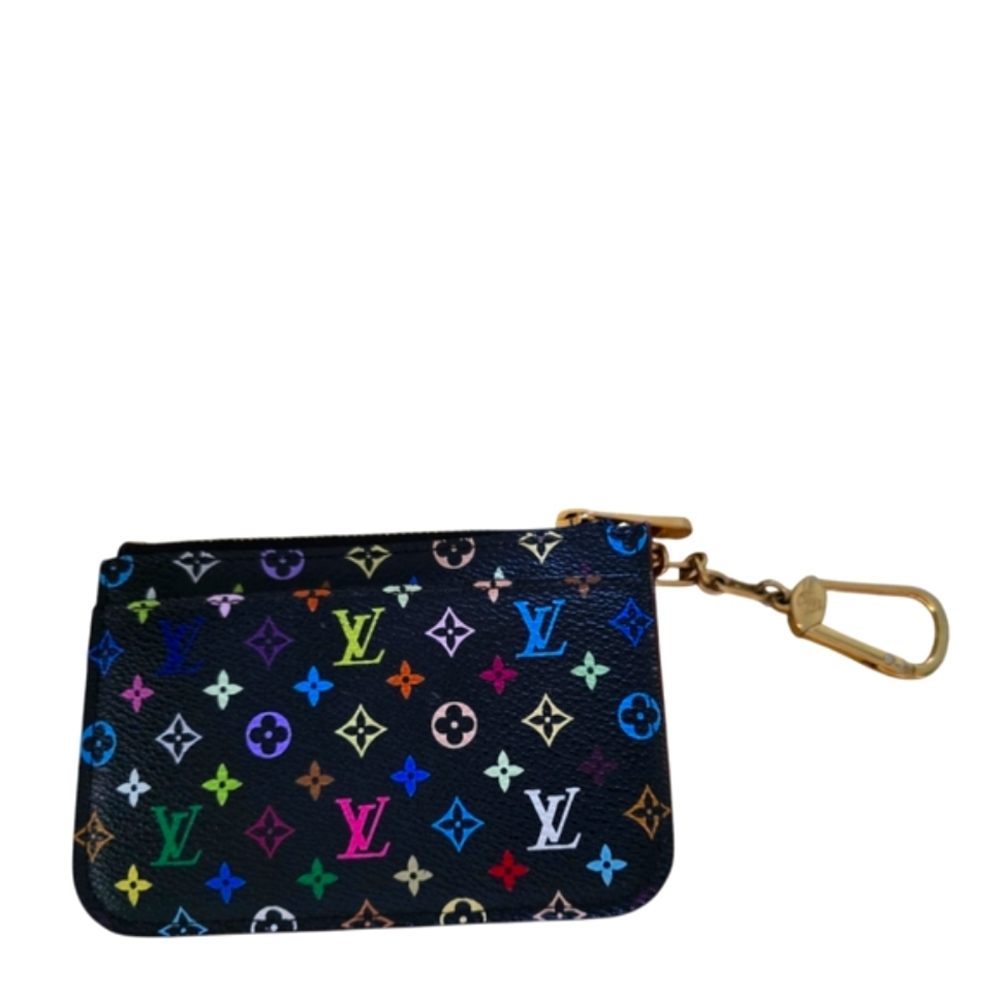 LV Takashi Murakami x Louis Vuitton Black Monoin Key Pouch Excellent Condition!! - Picture 11 of 15